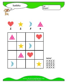 Sudoku Çocuk Bulmacaları